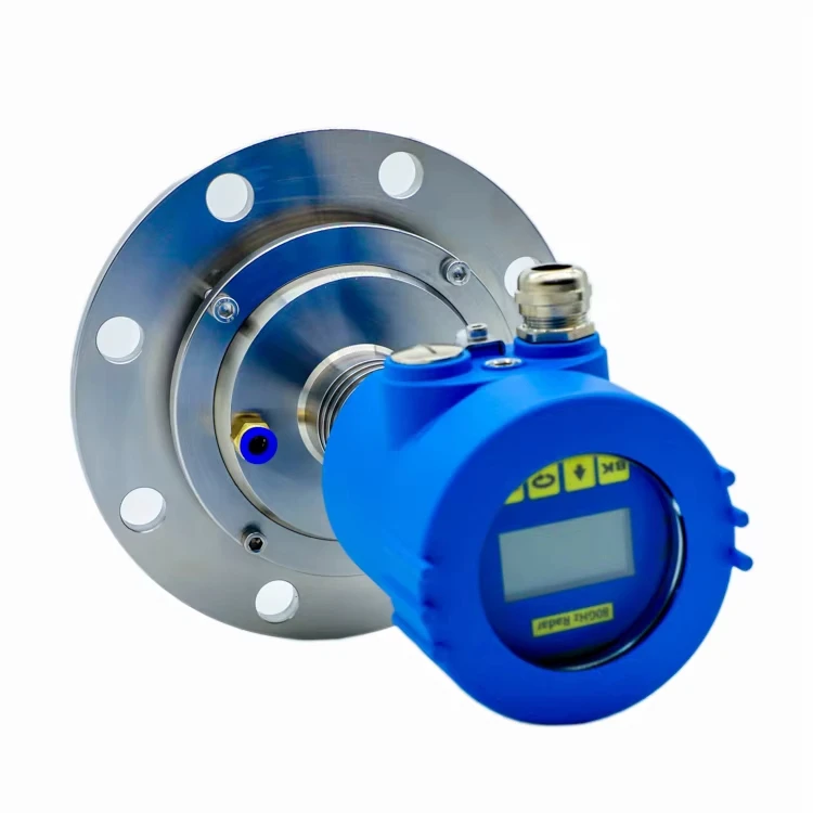 Veinasa 80GHz High Temperature Industrial 4-20mA Radar Level Gauge with 5% Accuracy and 316 Stainless Steel