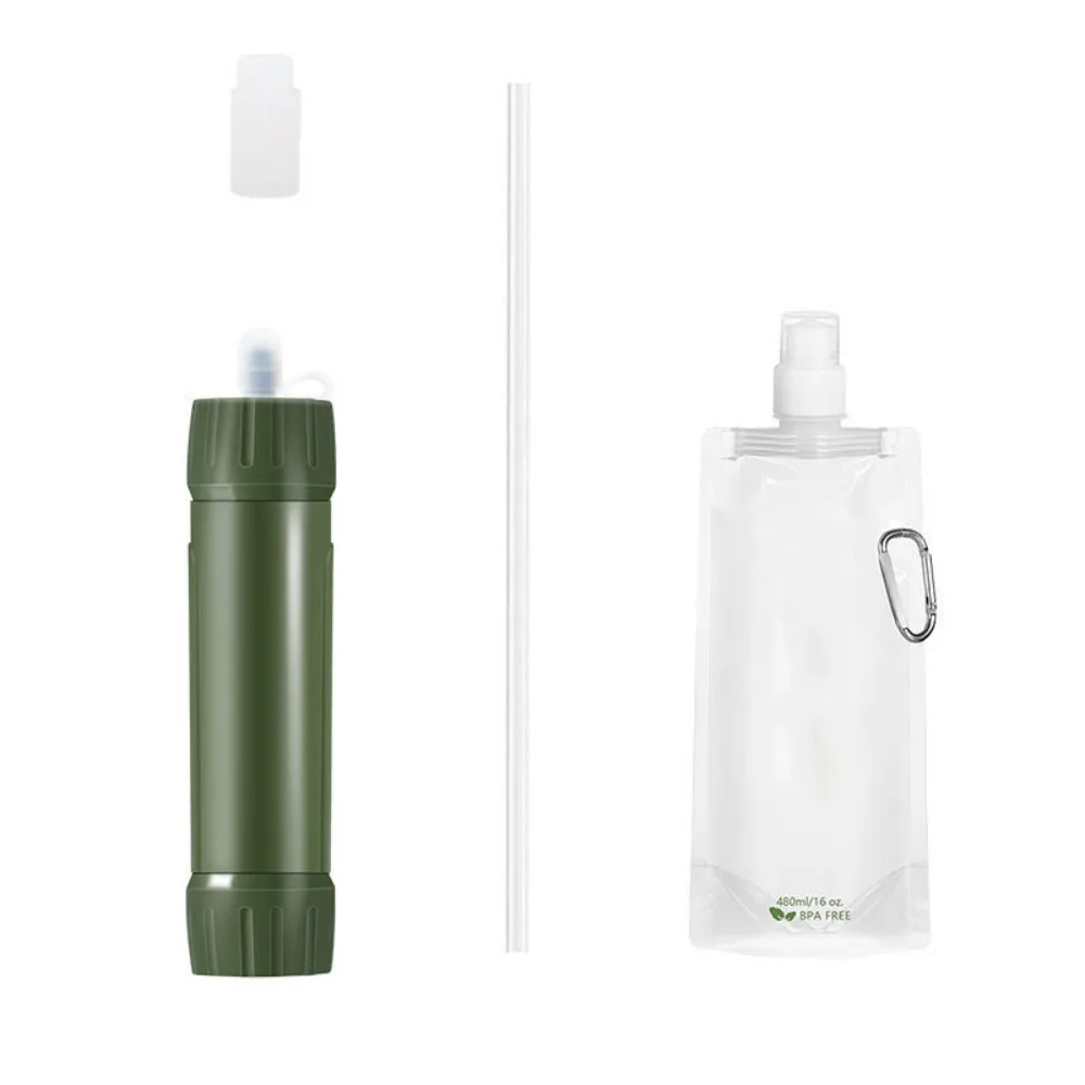 Mini Mini Water Filter Straw Straw Purifier Purification Water Filter Survival Portable Drinking Water Filtering Straw Outdoor