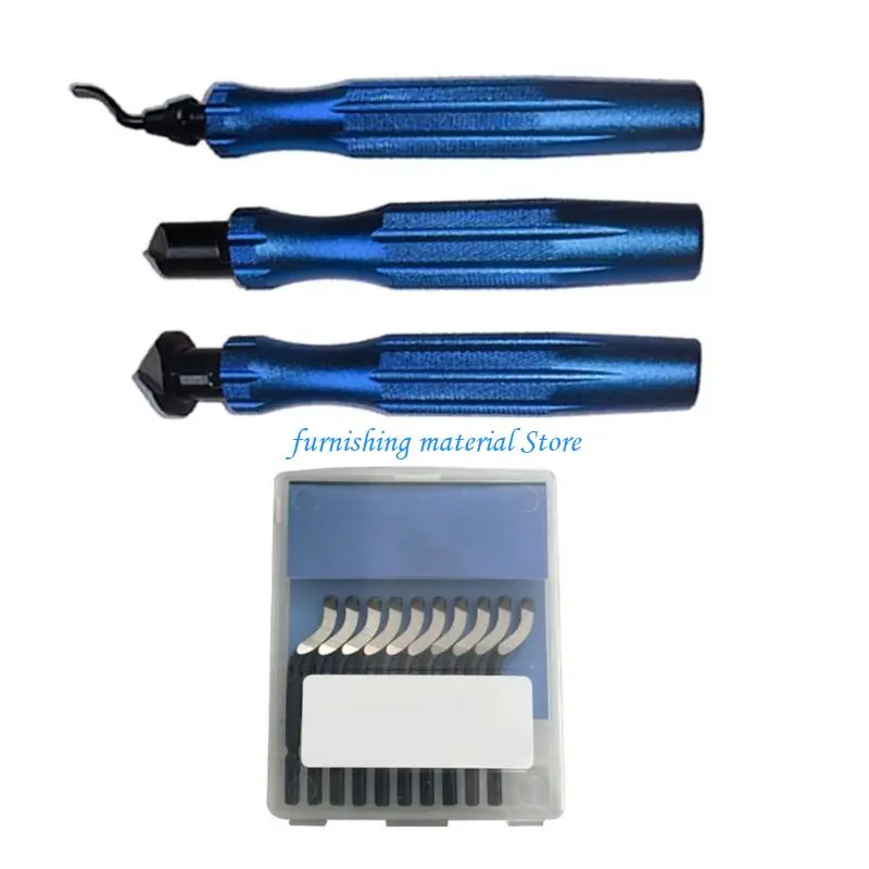 Y5GD Metal Deburing Tool Rotatable Deburs Set With Handle Debur Knife Burr