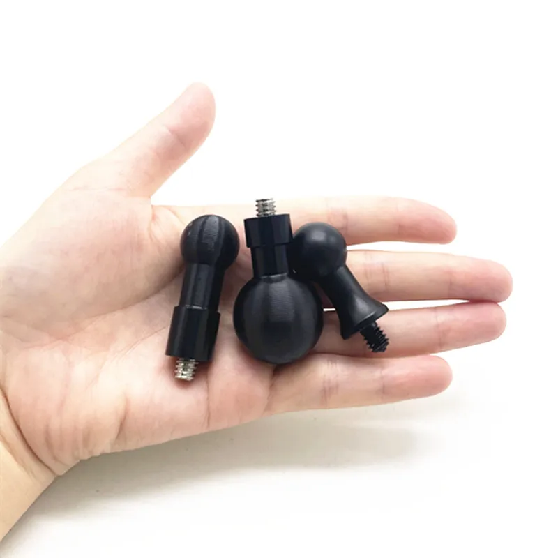 Adaptateur en métal 1/4 vers rotule de 17mm et 25mm, connecteur rapide pour Gopro 10/9/8/7/6/Max/insta360, support de caméra d'action pour moto