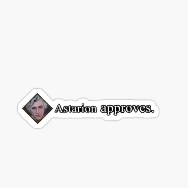 Astarion Approves 5PCS Stickers for Luggage Home Background Anime Cartoon Kid Laptop Print Living Room Funny Decorations Window