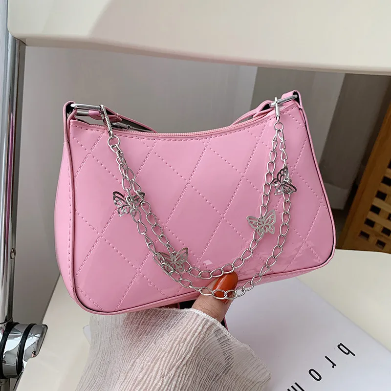 Women\'s Crossbody Bag Fashion Vintage Butterfly Chain Handbags Shoulder Bag PU Waterproof Women Underarm Bags Bolsos Para Mujer