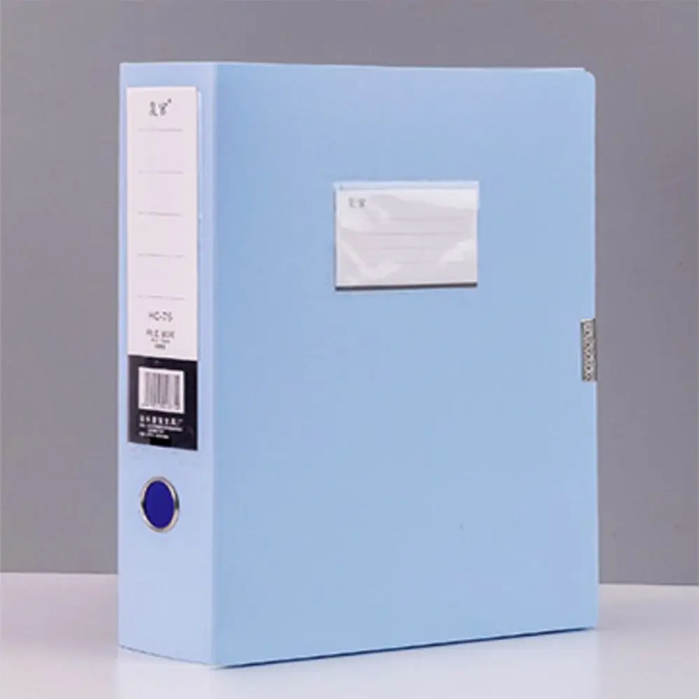 Multifunctionele A4 File Organizer Box Morandi Kleur Stofdichte Desktop Opbergdoos PP Plastic Verdikte Document Case Ontvangst