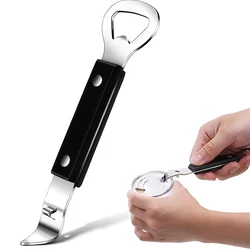 LMETJMA Can Punch Bottle Opener Manual Stainless Steel Can Beer Bottle Opener Small Bottle Opener Can Tapper for Camping JT177