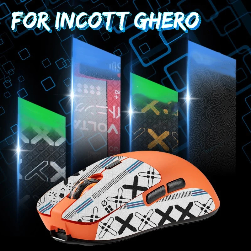 Anti-Slip Mouse Grip Tape Skate Sticker ForIncott GHERO Wireless Mouse Non Slip Suck Sweat Sticker Gamer Gaming Accessories