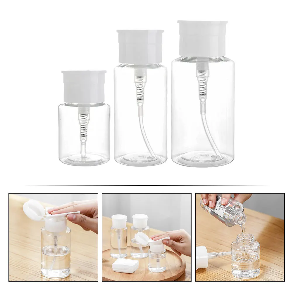 

3pcs Travel Bottles PETG PP Leakproof Reusable Refillable Water Lotion Shampoo Conditioner Sunscreen for Toiletries