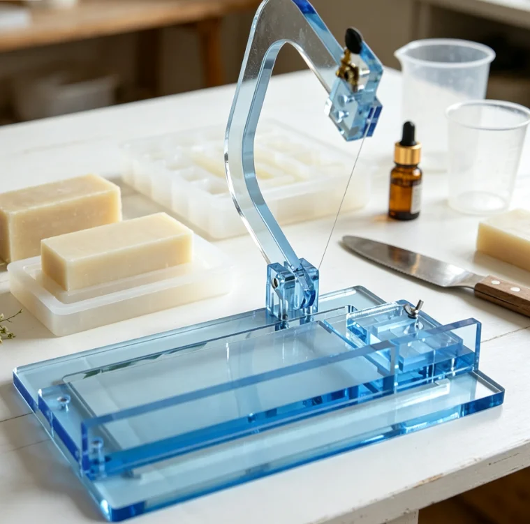 

Special Acrylic String Soap Cutter Handmade Cold Soap Cutting Mold DIY Soap Making Accessories