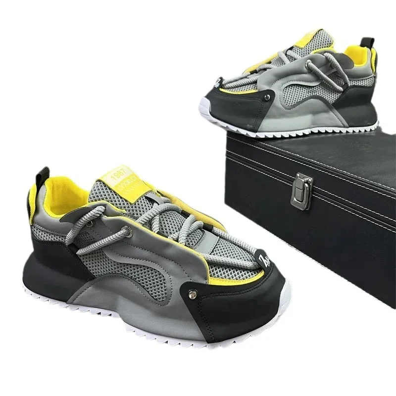 

Height increasing sports comfortable casual shoes for men 48 size summer men's shoes 2025 new mens mesh breathable sneakers