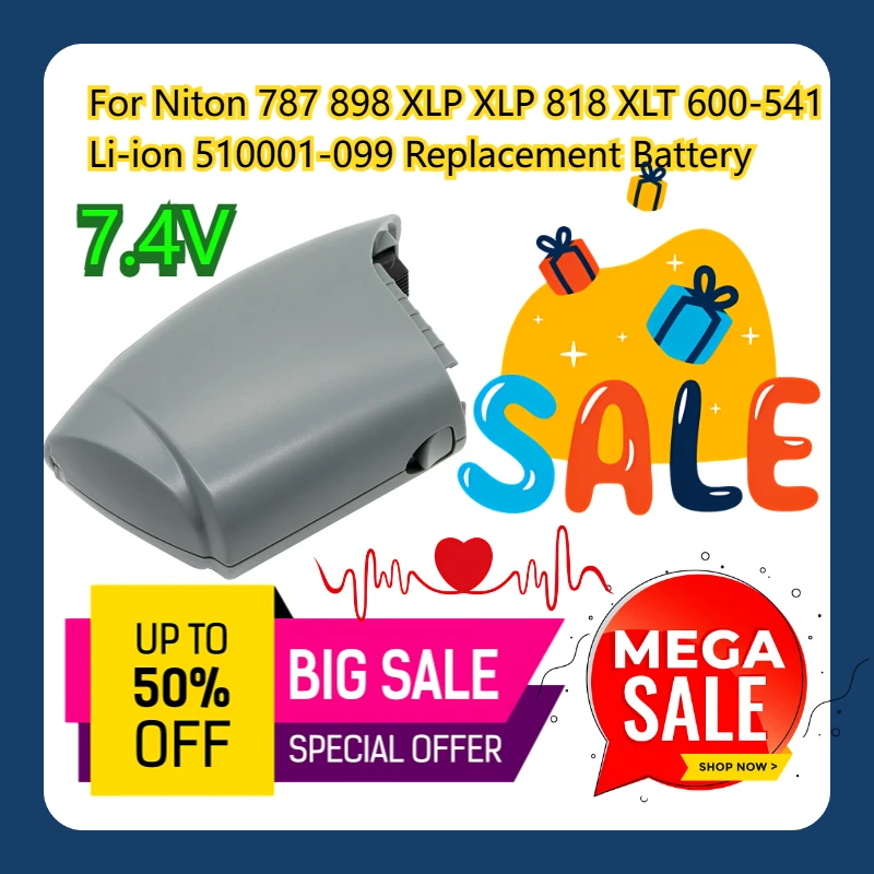 

For Niton 787 898 XLP XLP 818 XLT 600-541 Li-ion 7.4V 510001-099 Replacement Battery