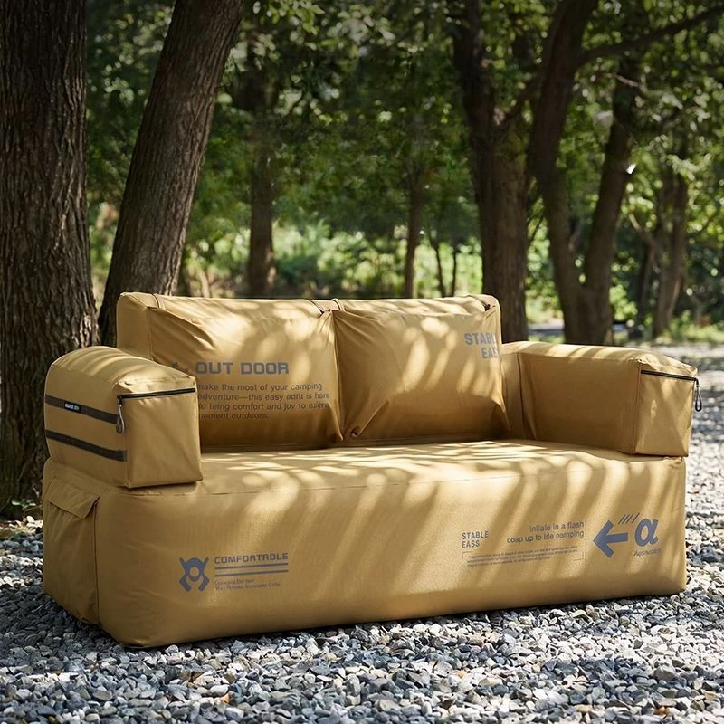 Portable Fold Inflatable Sofa Load-bearing Comfortable Durable Storage Stable Beach Air Mattresses Nature Hike Camping Equipment