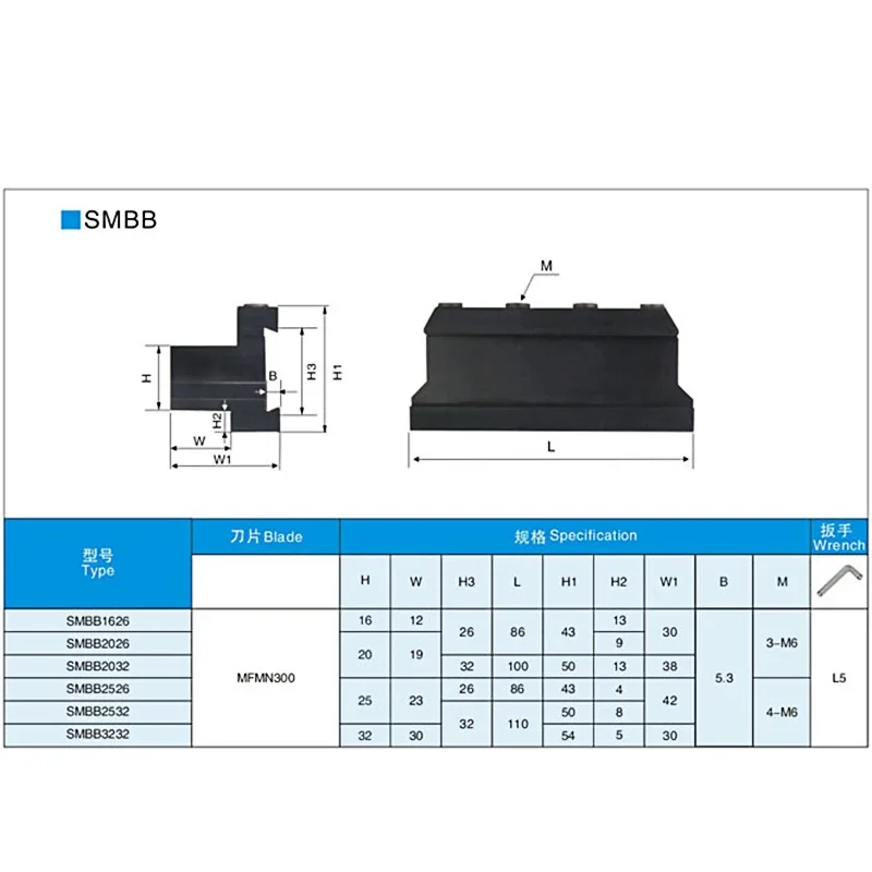 ZCD SMBB SPB226 SPB326 SPB232 Grooving Cut-Off Cutter Holder Suger Cutting Tool SP300 200 NC3030 Lathe Turning Tool Holder