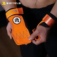 Almohadillas de gimnasio de piel de vaca, guantes de gimnasio, empuñaduras antideslizantes, cinturón de potencia, almohadillas de levantamiento, cinturón de peso muerto, protección de palma para entrenamiento, 1 par