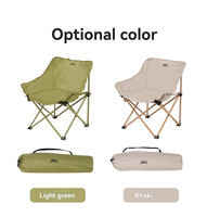 BRS-Y01 Portable Outdoor Folding Moon Chair Camping Picnic Gear Small Fishing Horse Stool Student Sketching Chair