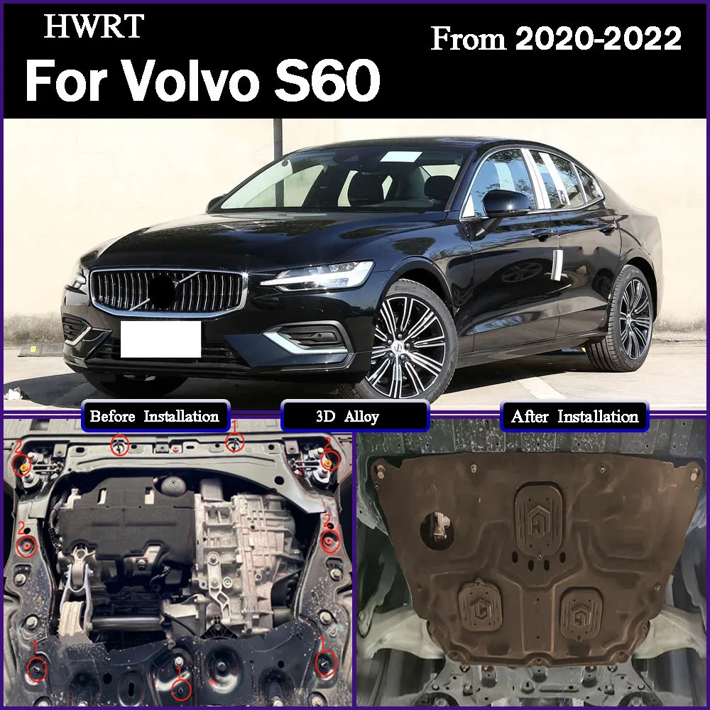 

Higher Quality Alloy Under Engine Guard Mudguard Board Splash Shield Mud Fender Plate Panel For Volvo S60 2020 2021 2022 2.0T