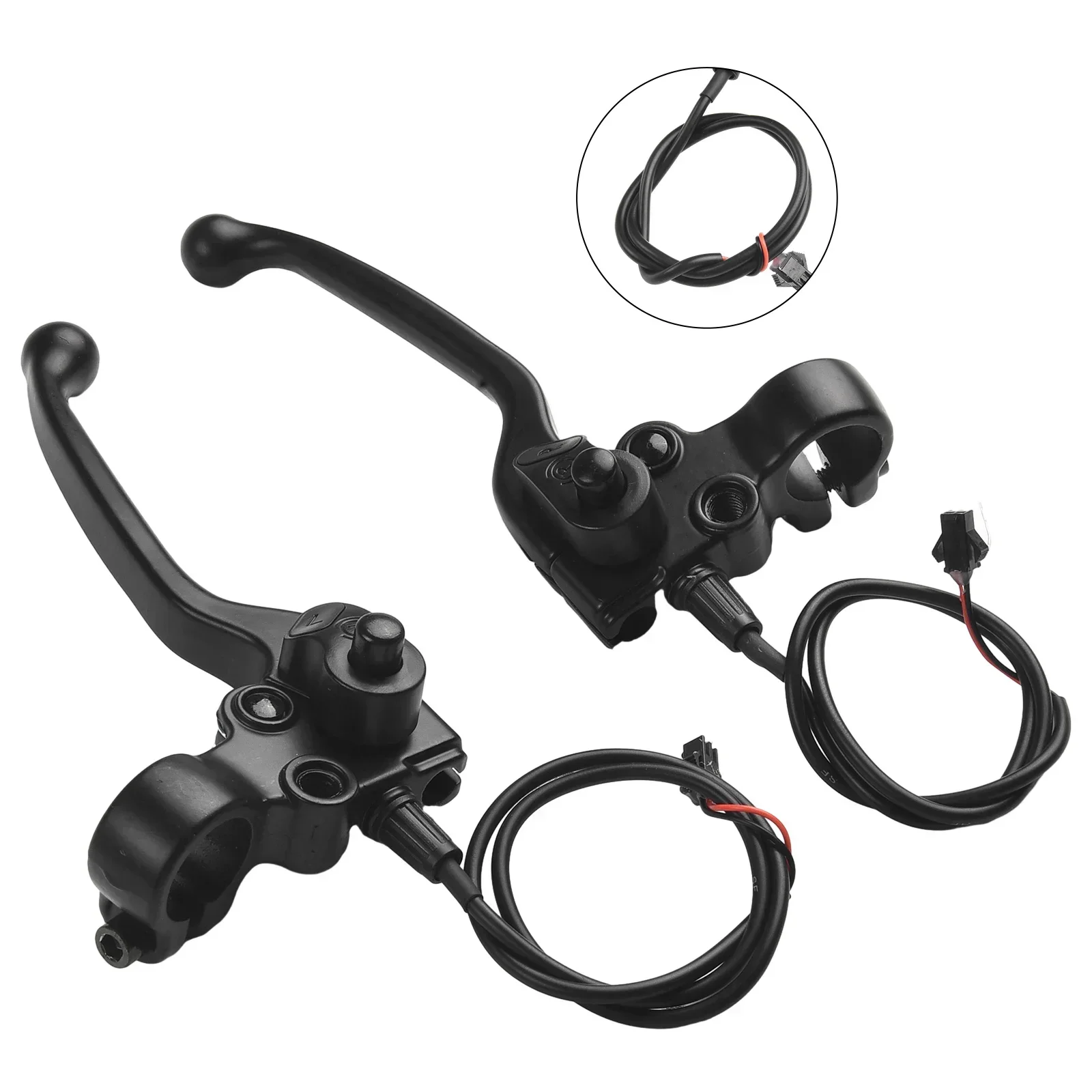 Mechanical Bike Brake Levers E-bike Aluminum Electric Bicycle Part With Parking Button Brand New High Performance