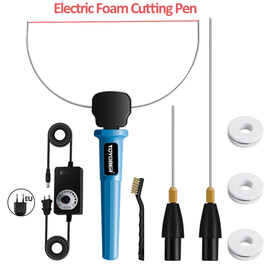 Electric Foam Cutting Pen Adjustable Temperature Hot Wire Foam Cutter Pen Engraver Styrofoam Cutting Tool Kit Foam Cutter