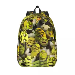 Retro Shreks Collage Backpack for Men Women Cool Student Hiking Travel Daypack Funny Movie Laptop Computer Canvas Bags Durable