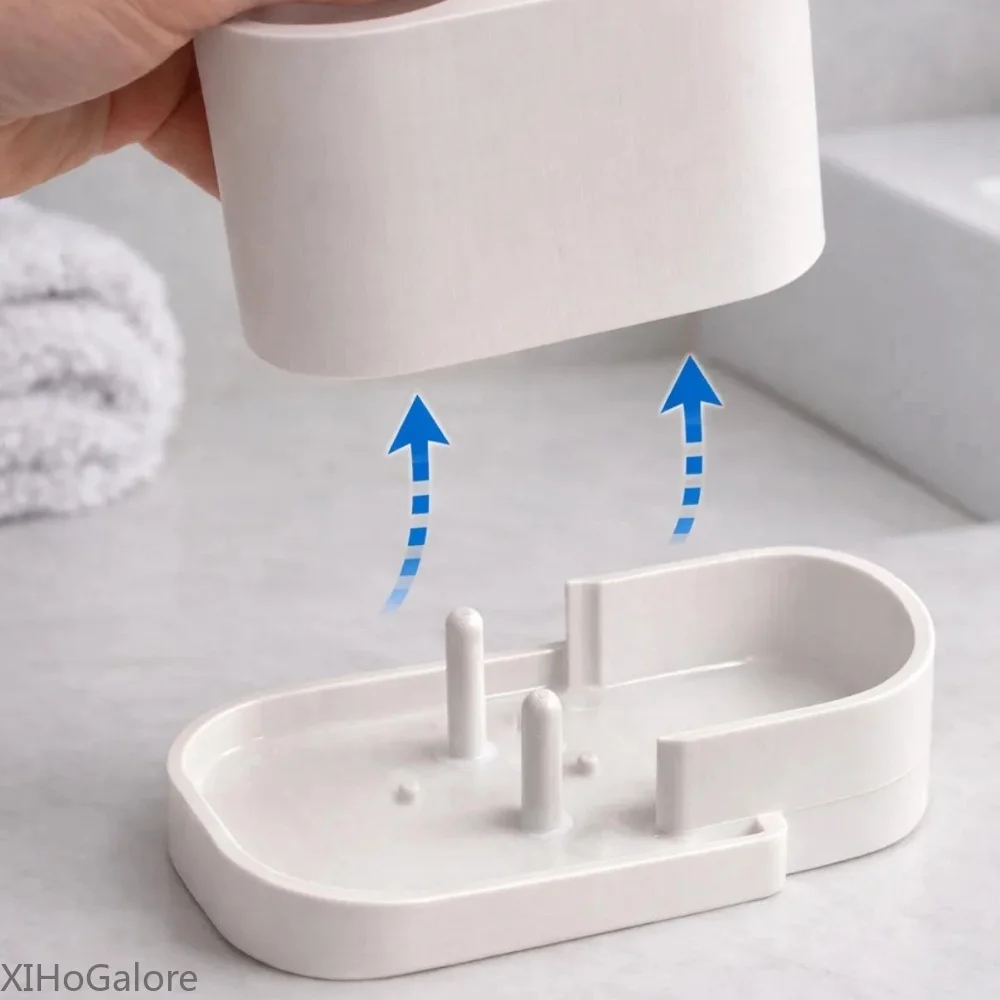 Detachable Base 3D Printed Electric Toothbrush Holder Space Saving Bathroom Organizer For Oral B Philips Brush Storage