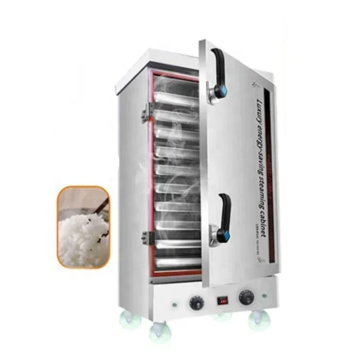 

Commercial Gas Rice Steamer Machine Industrial Cooker Rice Steaming Cabinet Steamer Hot Sales