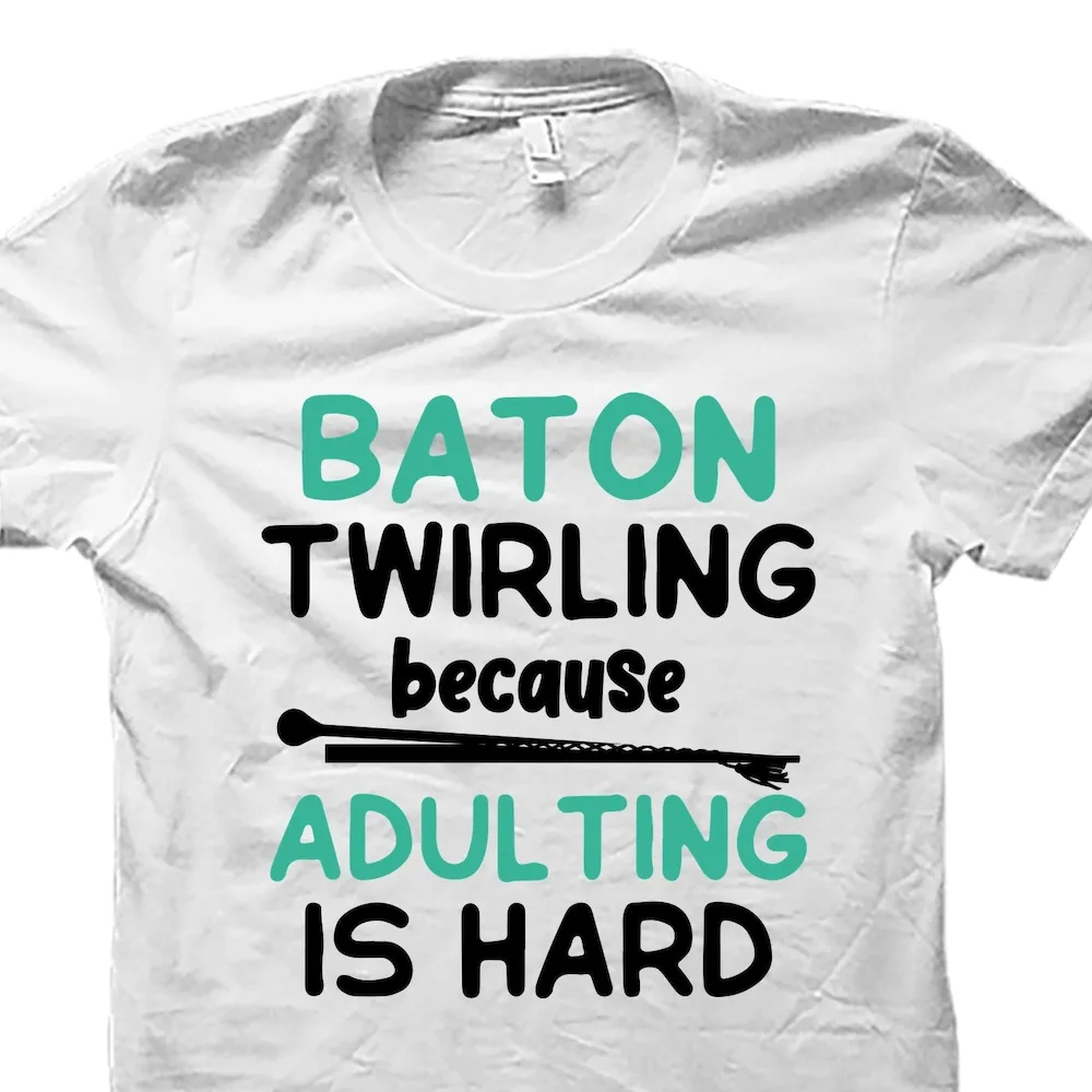 Baton Twirling T Shirt Twirl Twirler Majorette Os5182