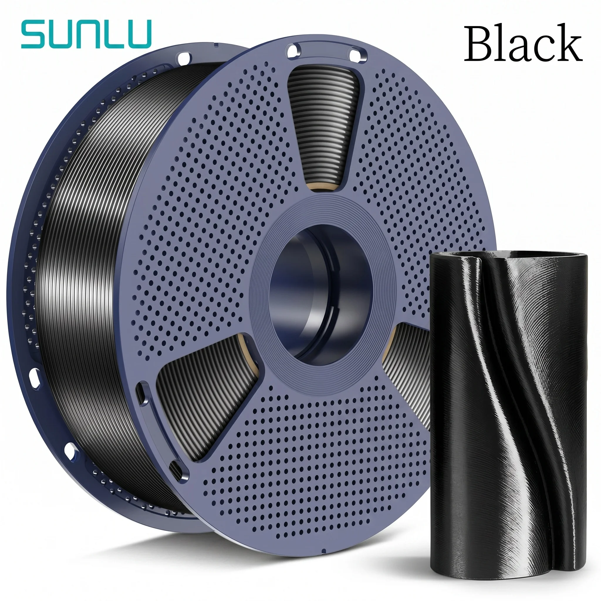 SUNLU Seiden-PLA-Filament 1kg 1,75mm 1 Rolle/kg (2,2lbs) Für 3D-Drucker, ordentlich gewickelt, reibungsloser Druck