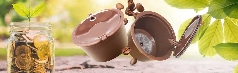 1-10PCS Wiederverwendbare Kaffee Kapsel für Dolce Gusto Maschine Nachfüllbare Kaffee Kapsel Filter Tasse Kit Spender Kaffee Pod – Detail 8