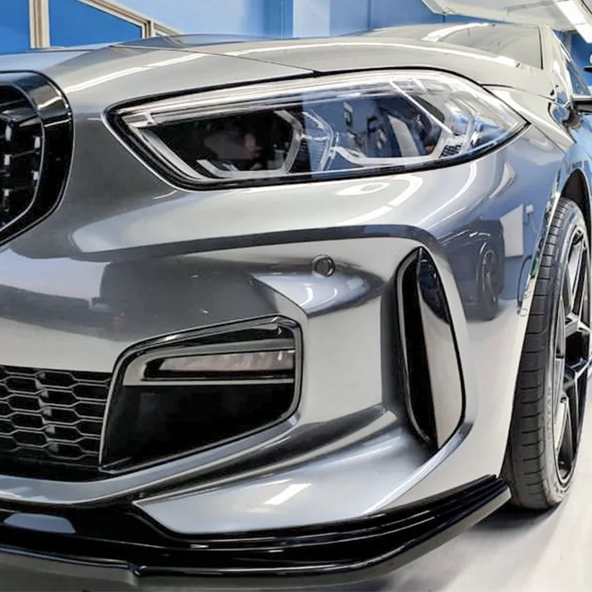 لسيارات bmw BMW 1 Series F40 M Sport 118i 120i 128ti 2020 + شفة أمامية مجرفة أمامية سبويلر أمامي