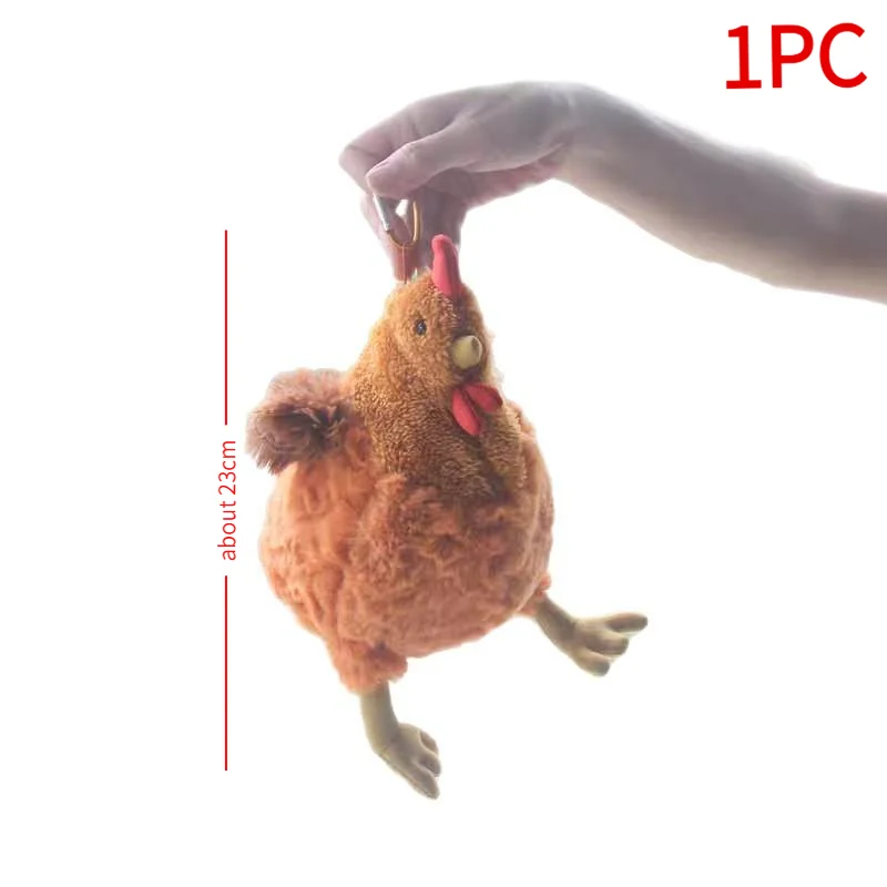 #1Pc Cute Soft Stuffed Chicken Home Decor Dolls Pencil Case Simulation Funny Plush Chicken Toys Pen Bag For Kid Christmas Gifts
