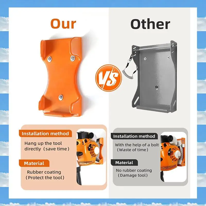 

A11I Leaf Blower Wall Holder Hanger Handheld Blower Rack Garage Organization Storage Suitable For Most Blower