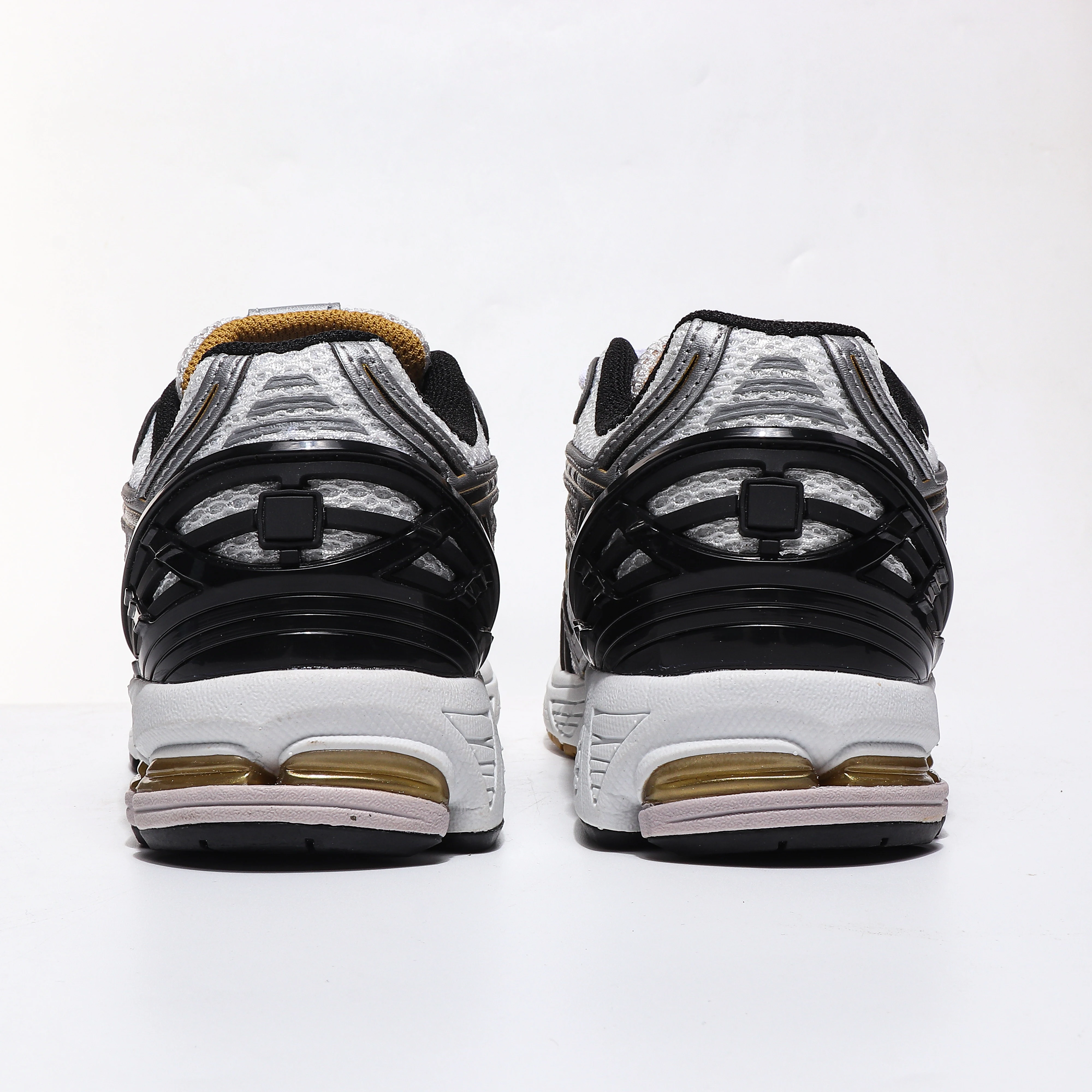 أحذية 1906 للجنسين ذات نعل سميك فضي وأبيض وأصفر: أحذية كاجوال للزوجين للخريف، أحذية رياضية للجري لزيادة الارتفاع #6