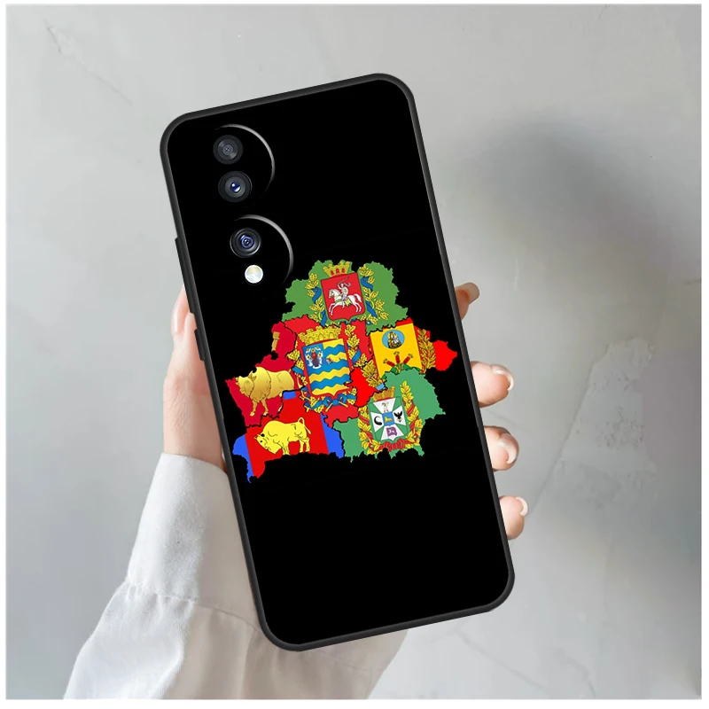 Belarus Flag Coat of Arms Case For Huawei Honor X8 X8a X9a 50 70 Magic5 Lite P20 P30 P40 P50 P60 Pro P Smart Z Cover