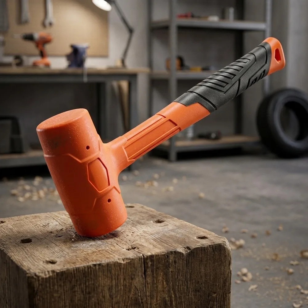 Non-Rebounding Rubber Dead Blow Mallet for Use in Wood Joinery Metal Fabrication and Plastic Component Fitting