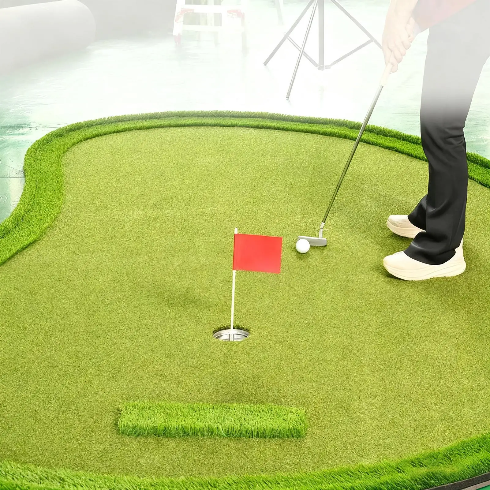 كوب بفتحة الجولف وعلم محمول لممارسة الجولف وإكسسوارات علم الجولف وعصا وضع أكواب خضراء للشاطئ في الفناء الخلفي في الهواء الطلق #3