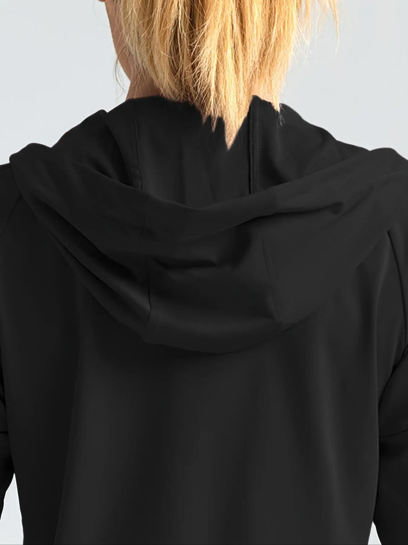 Women's Lightweight Patchwork Hooded Jacket with Full Zipper Closure, Pocket Design, Perfect for Yoga Running Fitness Activities