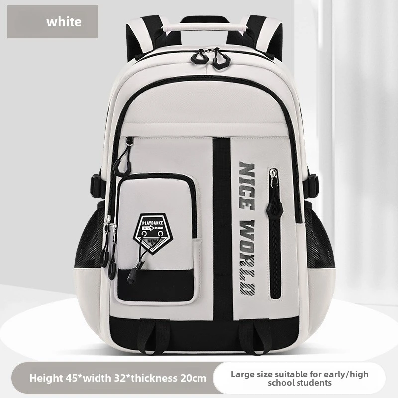Mochila escolar para adolescentes para niños y niñas, mochila grande y fresca para estudiantes con muchos bolsillos, mochilas para escuela secundaria universitaria