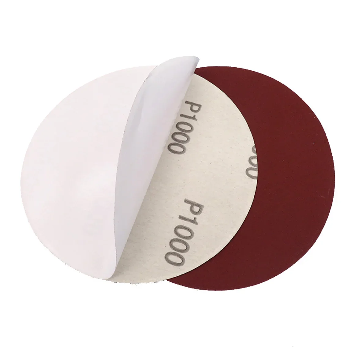 

5 Inch 125mm Self Adhesive Sanding Discs Red Aluminum Oxide Sandpaper 60 Grit-2000 Grit Dry Grinding Polishing Sanding Sheets