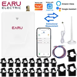 Tuya Smart WiFi Multi-Circuit 19 Channels Bi-Directional Power Energy kWh Meter Monitor AC90-480V 200A 300A with 19PCS CT Clamps