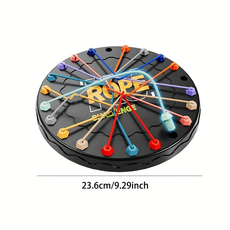 لعبة تحدي الحبل Untangling للأطفال، لعبة تعليمية تعزز التفكير المنطقي والتركيز