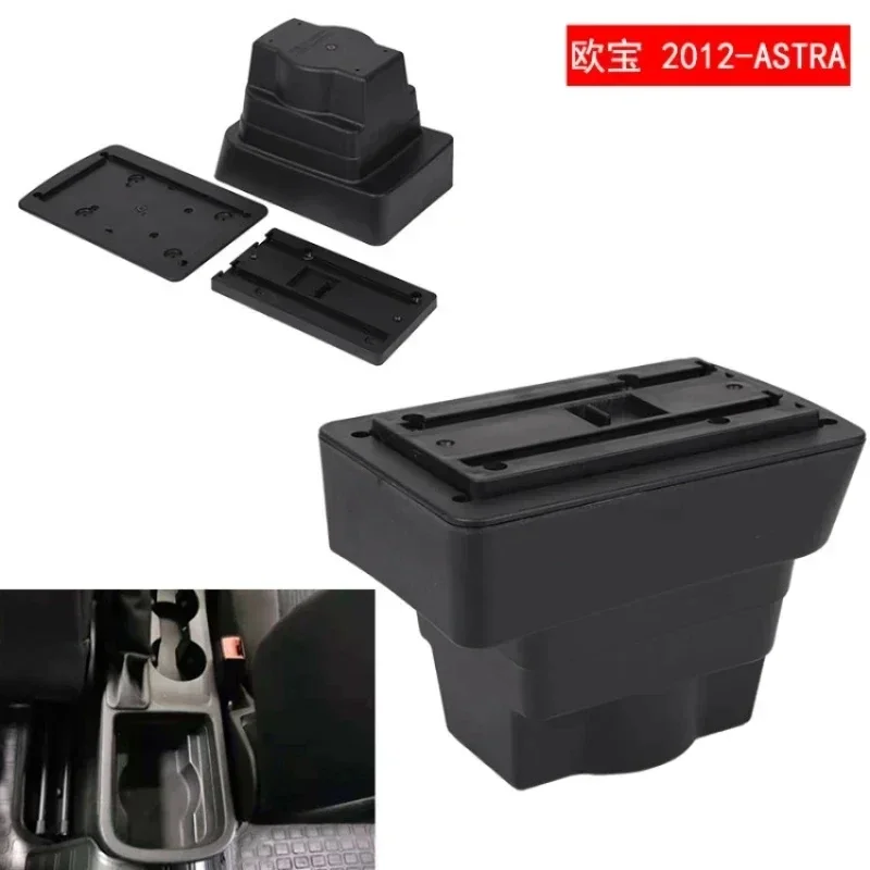 New luxury For Opel Astra Armrest Box Retrofit parts For Opel Astra J Car Armrest Center Interior details Car Accessories USB