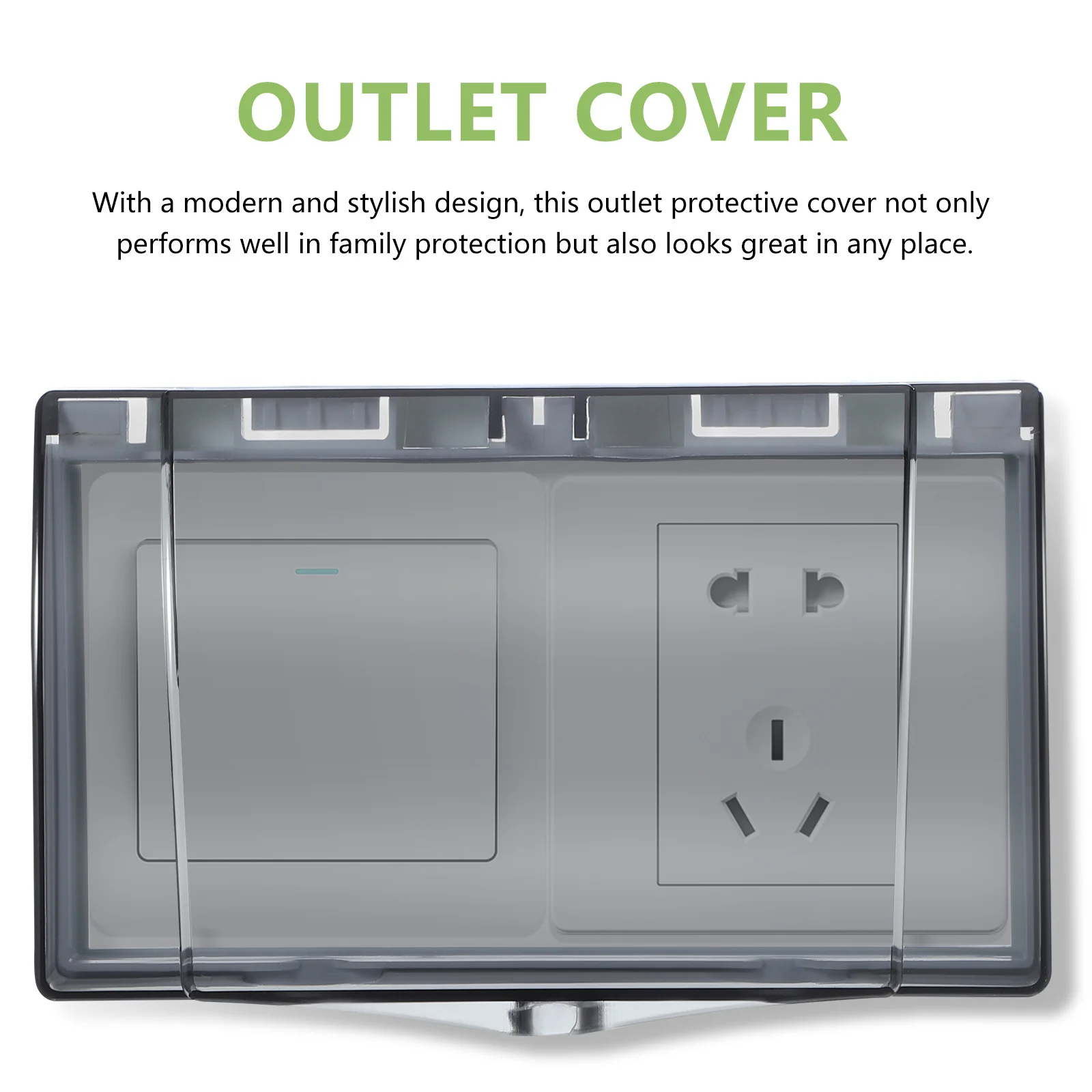 

Waterproof Outlet For Bathroom Wall Socket Adhesive Protective Receptacle Cover Weatherproof Electrical Plug Protector Sticky