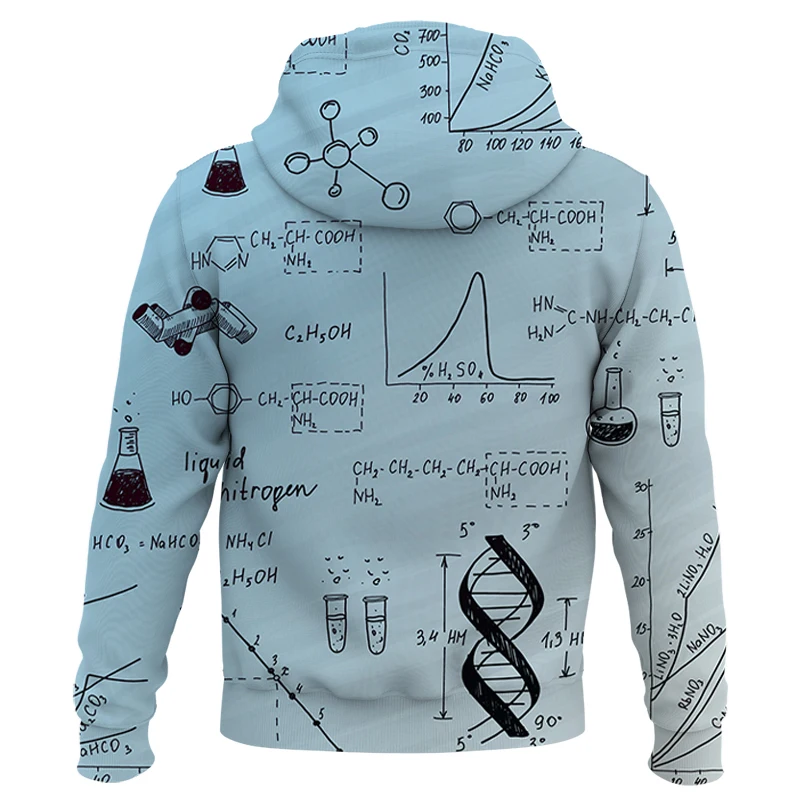 2021 New Hoodies Cool Chemical formula Fashion Men Women Children 3D Printed Sweatshirts Streetwear Boy Girl Kids Pullover Tops