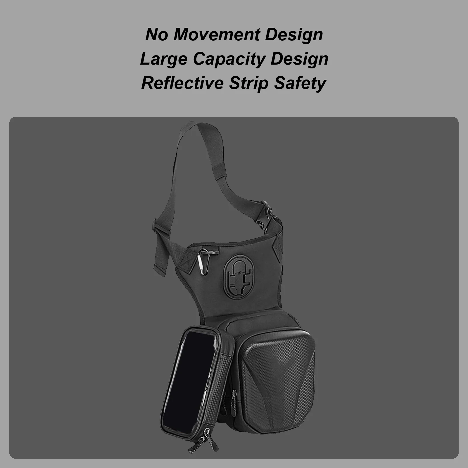 

Leg Bag Drop Leg Bag With Removable Leg Straps Multi-Function Fanny Pouch With Adjustable Strap Reflective Strip Cycling Tool