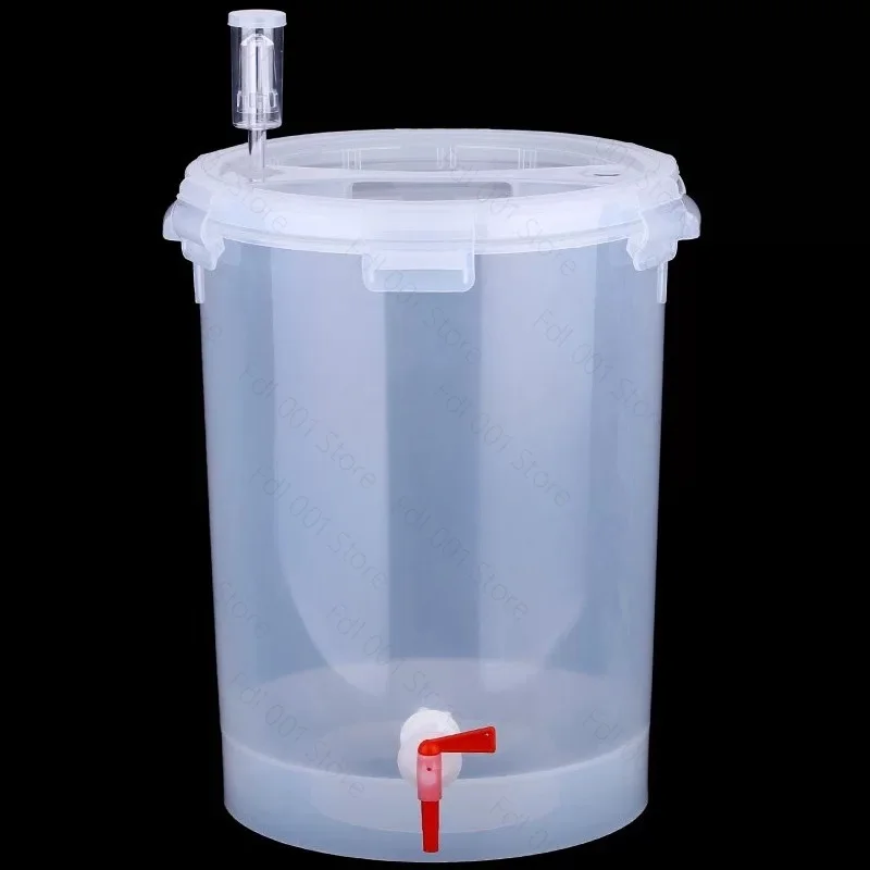 Conical transparent fermentation barrel V-shaped barrel bottom home brewed beer wine fruit wine 28L food grade