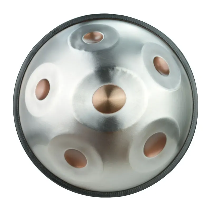 Steelhand disc drum 6 music notes handmade ethereal percussion drum sound healing customizable