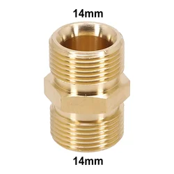 High Pressure Washer Hose Extension Connector Adapter Copper M22 14mm /15mm Male Thread Female Hose Coupler Adaptor
