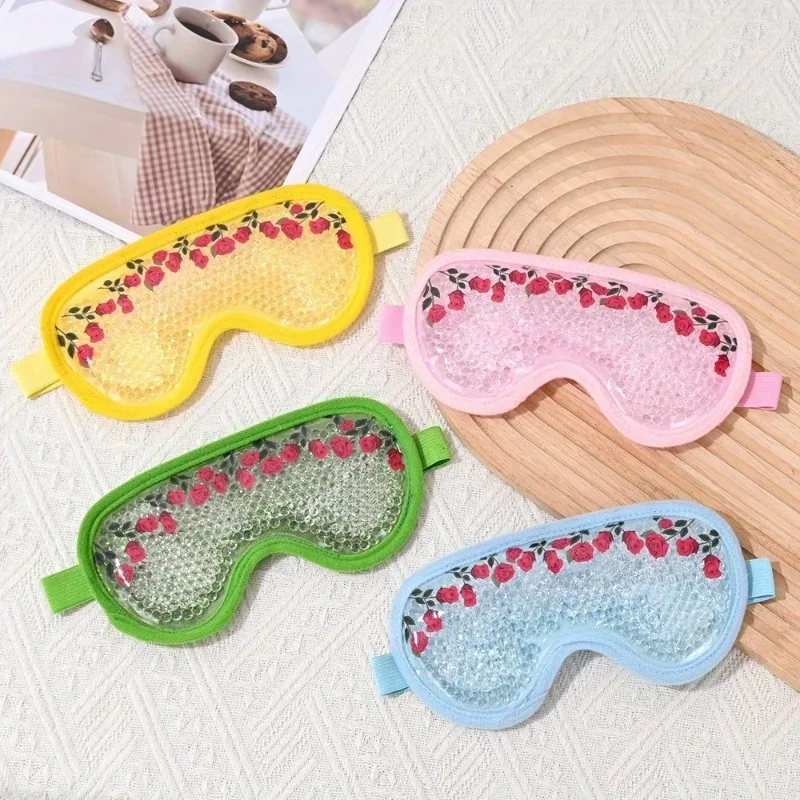 Maschera per gli occhi in gel riutilizzabile – Uso caldo e freddo per viaggi, sonno e comfort