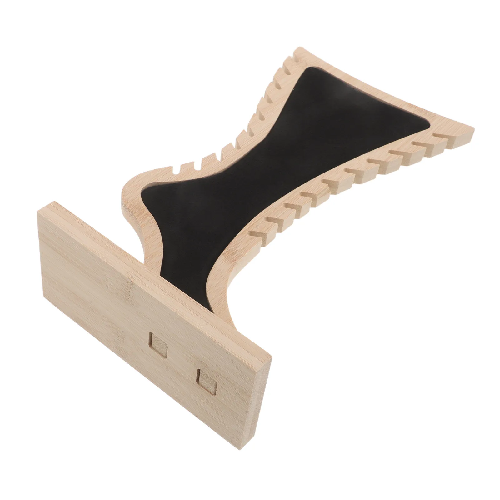 

Anklet Display Stand Foot Shaped Solid Wood Beige Jewelry Organizer Rack Commercial Necklace Easel Stand for Market Stalls