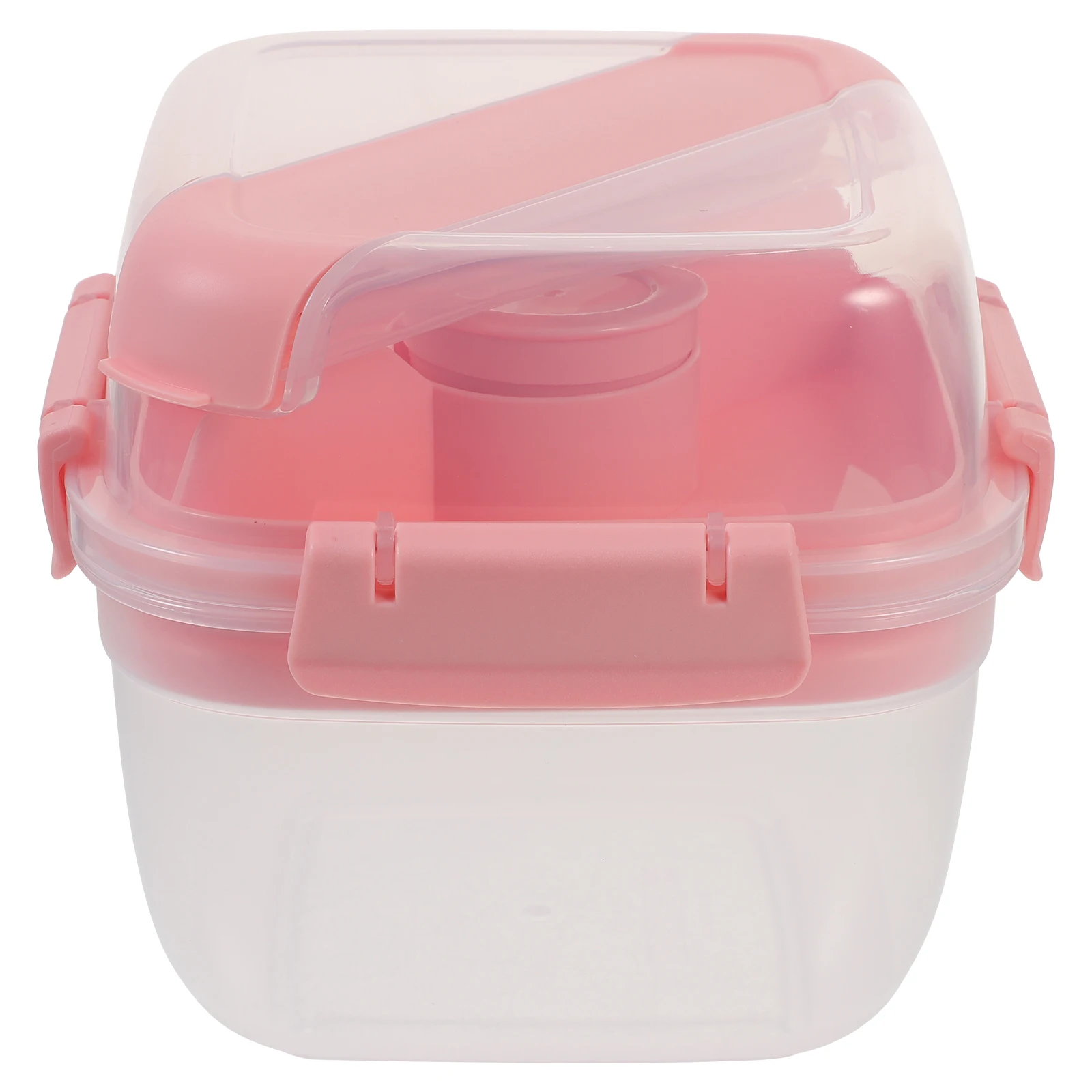 

Fresh Keeping Large Capacity White Double Layer Sealed Design Portable Lunch Containers Office Travel Heating Function