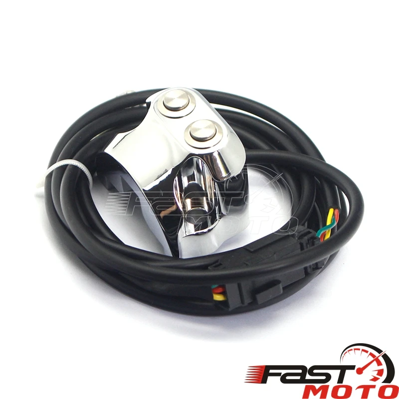 2 Button 3 Wire Controllers Switch Air Ride 1\'\' Handle Bar For Harley Dyna Street Glide Sportsters 883 AERO AERO-A XL1200 V-Rod