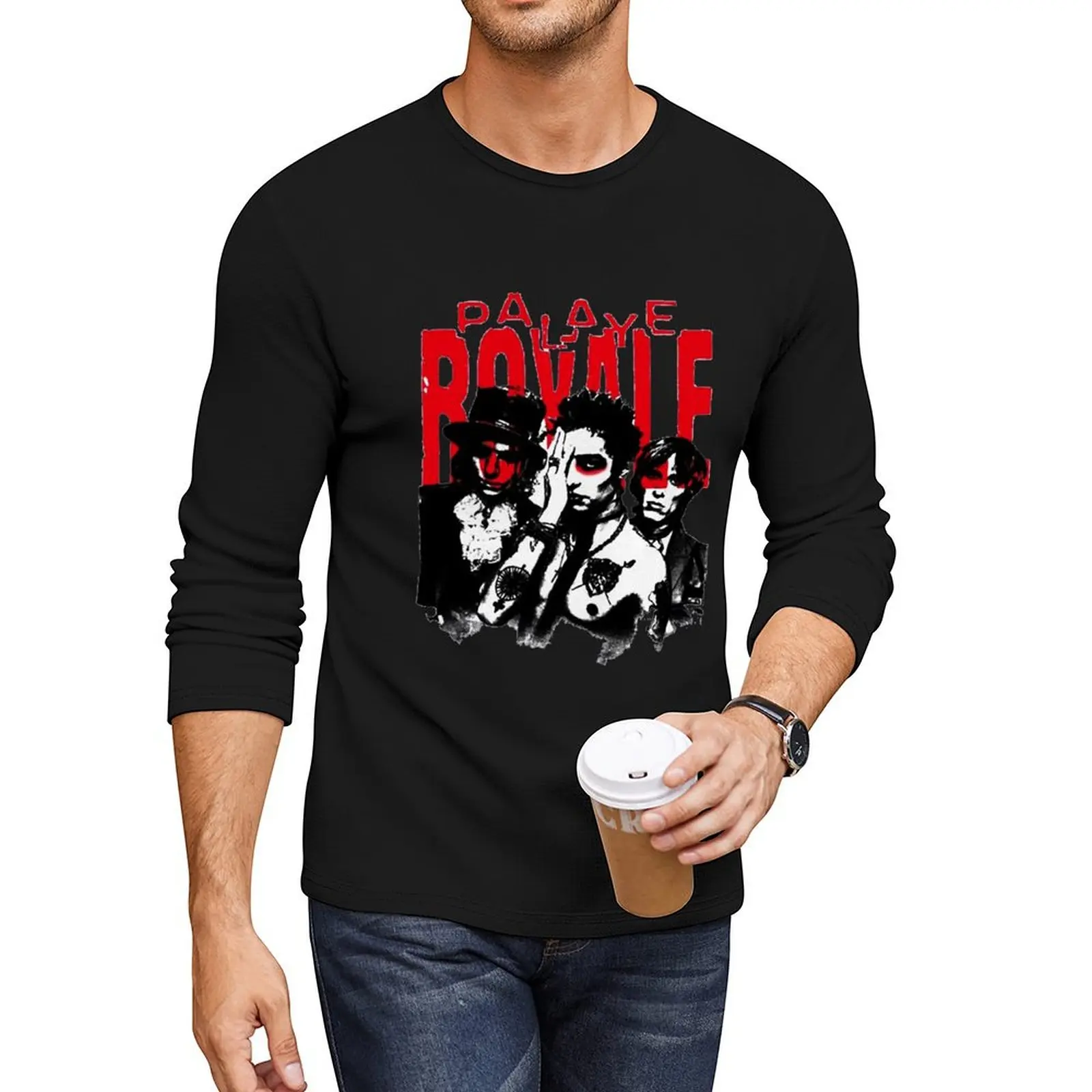 Wallpaper favorite palaye royale 99sp Long T-Shirt plus size t shirts Anime t-shirt man clothes fruit of the loom mens t shirts